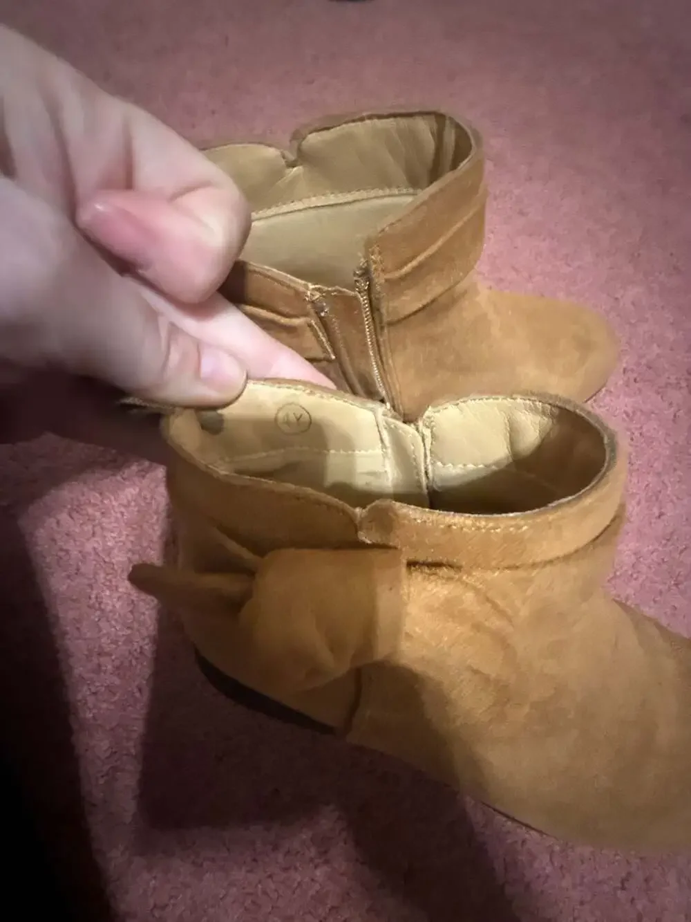 Zara tan suede